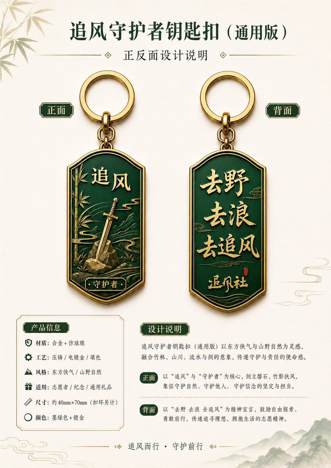 追风守护者钥匙扣